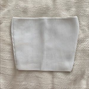 ARITZIA Babaton Ribbed Cropped Strapless Top